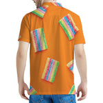 Colorful Gummy Print Men's Polo Shirt