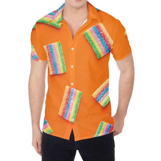 Colorful Gummy Print Men's Shirt