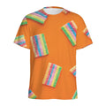 Colorful Gummy Print Men's Athletic T-Shirt