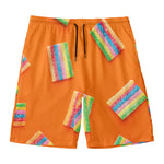 Colorful Gummy Print Men's Swim Trunks