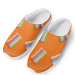 Colorful Gummy Print Mesh Casual Shoes