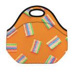 Colorful Gummy Print Neoprene Lunch Bag