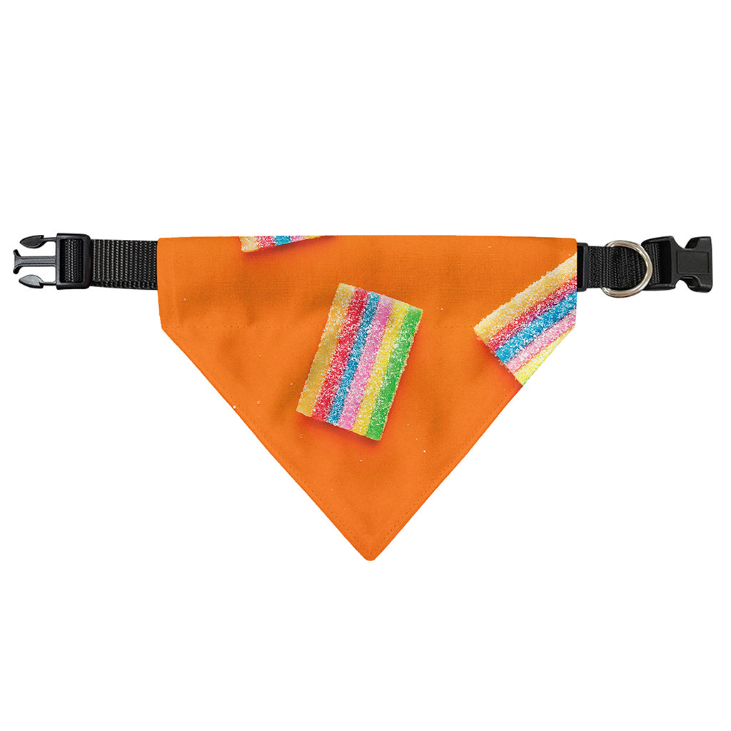 Colorful Gummy Print Over The Collar Dog Bandana