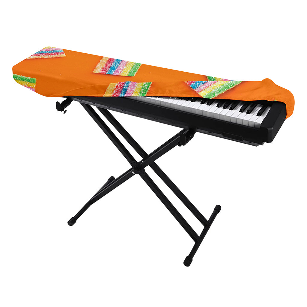 Colorful Gummy Print Piano Keyboard Cover