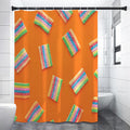 Colorful Gummy Print Premium Shower Curtain