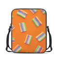 Colorful Gummy Print Rectangular Crossbody Bag