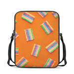 Colorful Gummy Print Rectangular Crossbody Bag