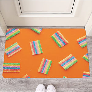 Colorful Gummy Print Rubber Doormat