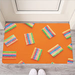 Colorful Gummy Print Rubber Doormat