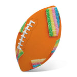 Colorful Gummy Print Rugby Ball