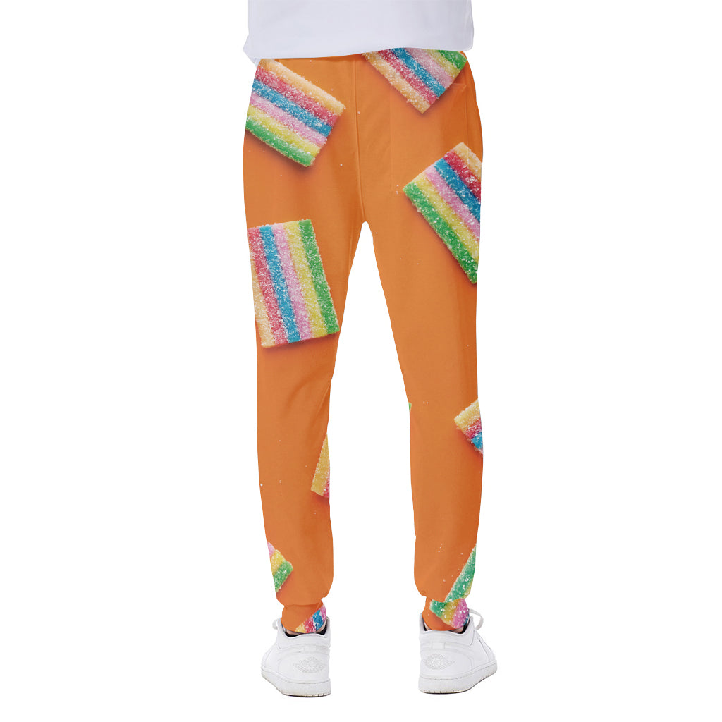 Colorful Gummy Print Scuba Joggers