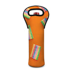 Colorful Gummy Print Single Neoprene Wine Tote