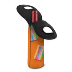 Colorful Gummy Print Single Neoprene Wine Tote