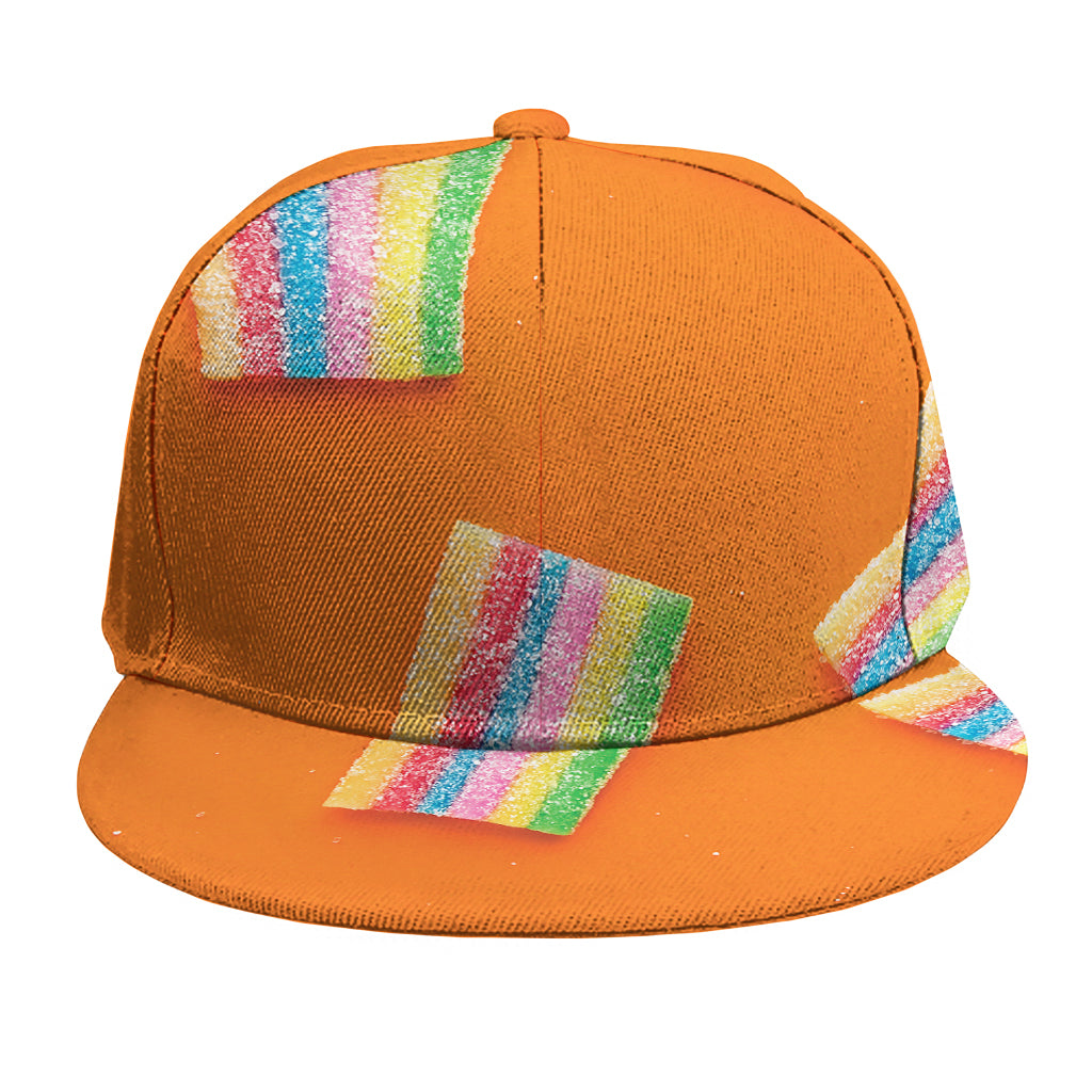 Colorful Gummy Print Snapback Cap