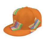 Colorful Gummy Print Snapback Cap