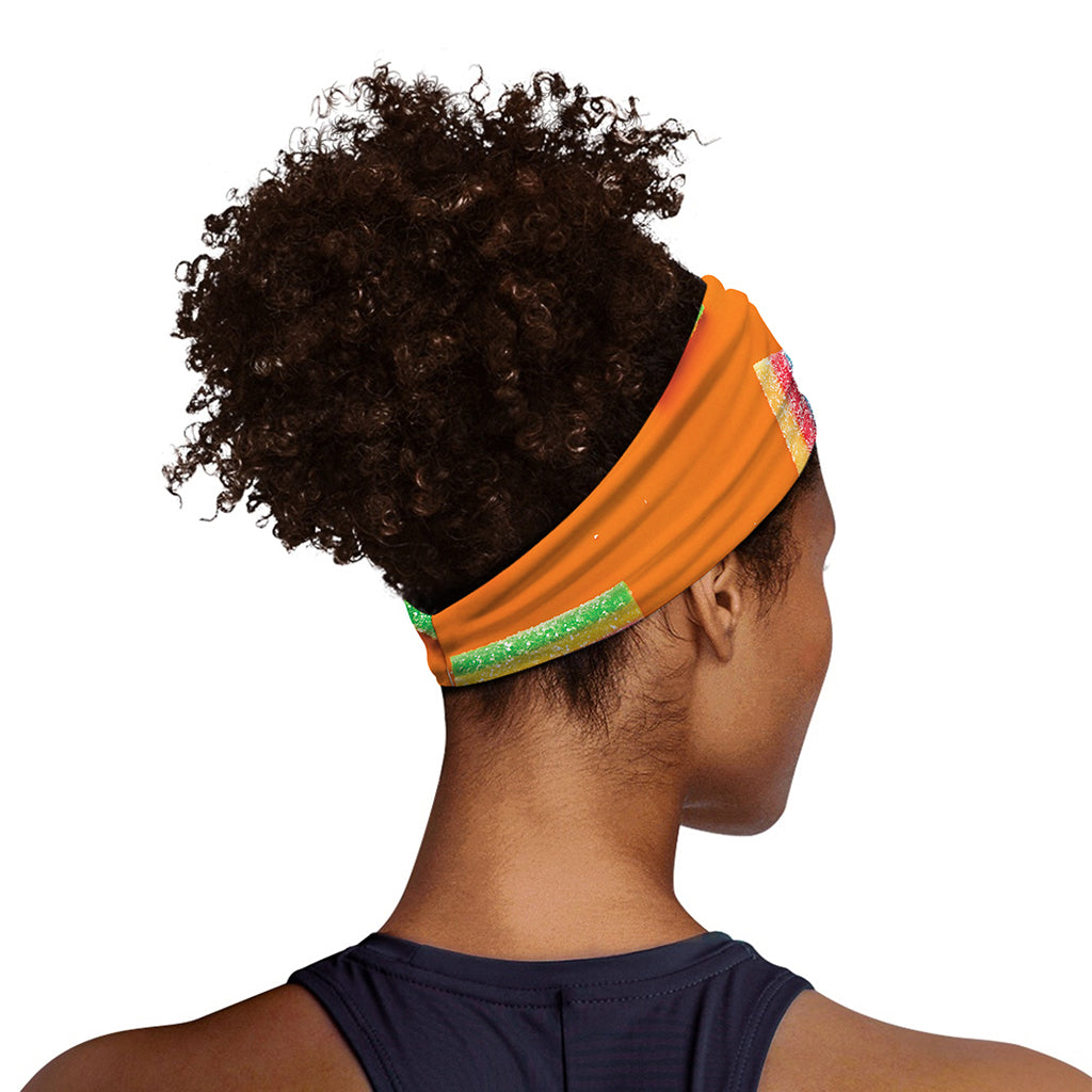 Colorful Gummy Print Sports Headband