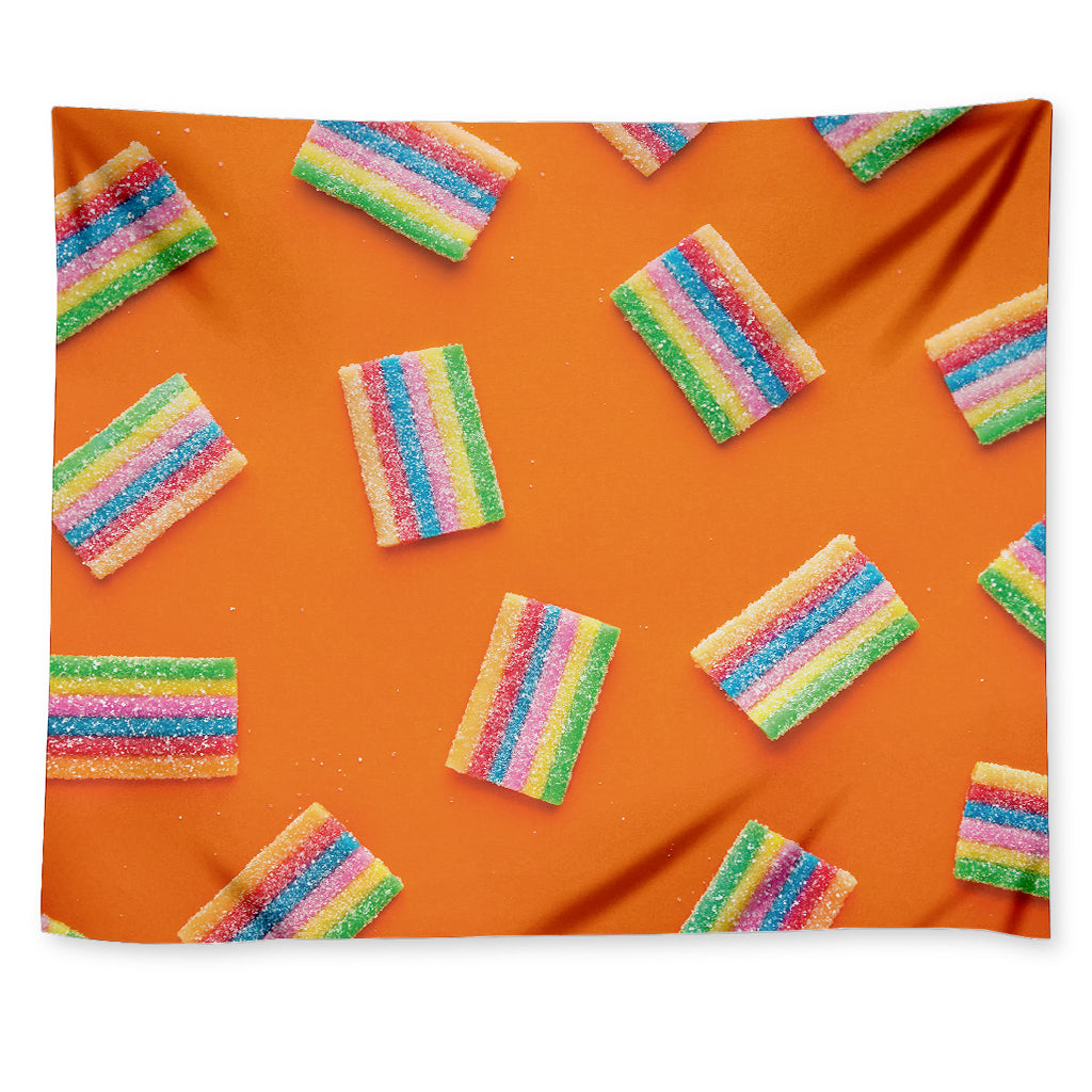 Colorful Gummy Print Tapestry