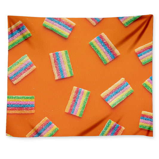 Colorful Gummy Print Tapestry