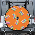 Colorful Gummy Print Tire Cover With Camera Hole