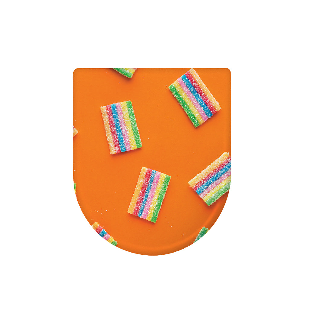 Colorful Gummy Print Toilet Lid Cover