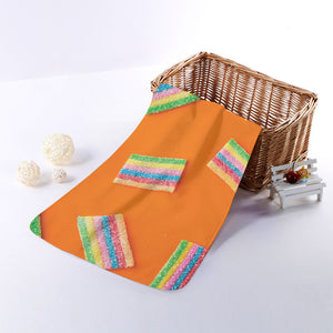 Colorful Gummy Print Towel