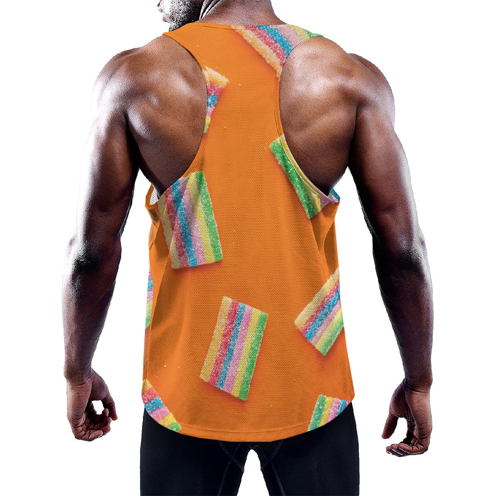 Colorful Gummy Print Training Tank Top