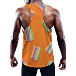 Colorful Gummy Print Training Tank Top