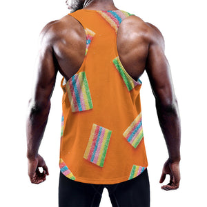 Colorful Gummy Print Training Tank Top