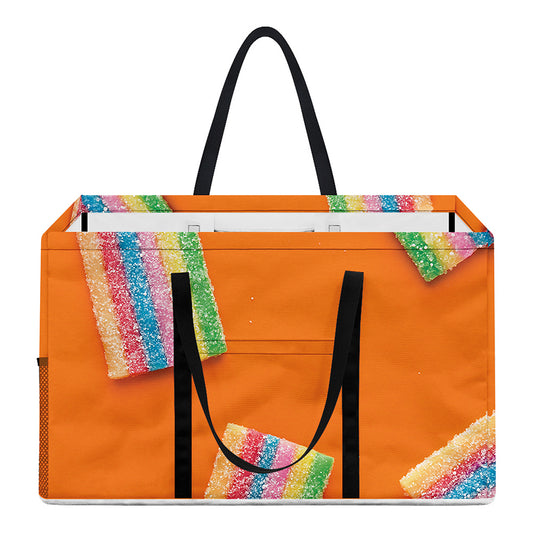 Colorful Gummy Print Utility Tote Bag