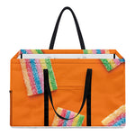 Colorful Gummy Print Utility Tote Bag