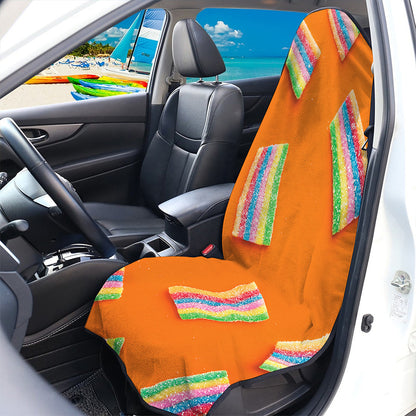 Colorful Gummy Print Waterproof Car Seat Cover
