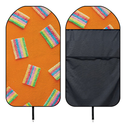 Colorful Gummy Print Waterproof Car Seat Cover