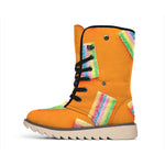 Colorful Gummy Print Winter Boots
