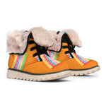 Colorful Gummy Print Winter Boots