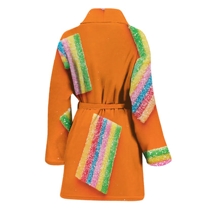 Colorful Gummy Print Women's Bathrobe
