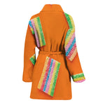 Colorful Gummy Print Women's Bathrobe