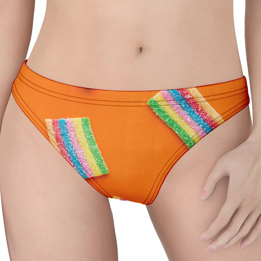 Colorful Gummy Print Women's Thong