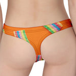 Colorful Gummy Print Women's Thong