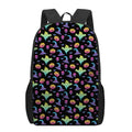 Colorful Halloween Party Pattern Print 17 Inch Backpack