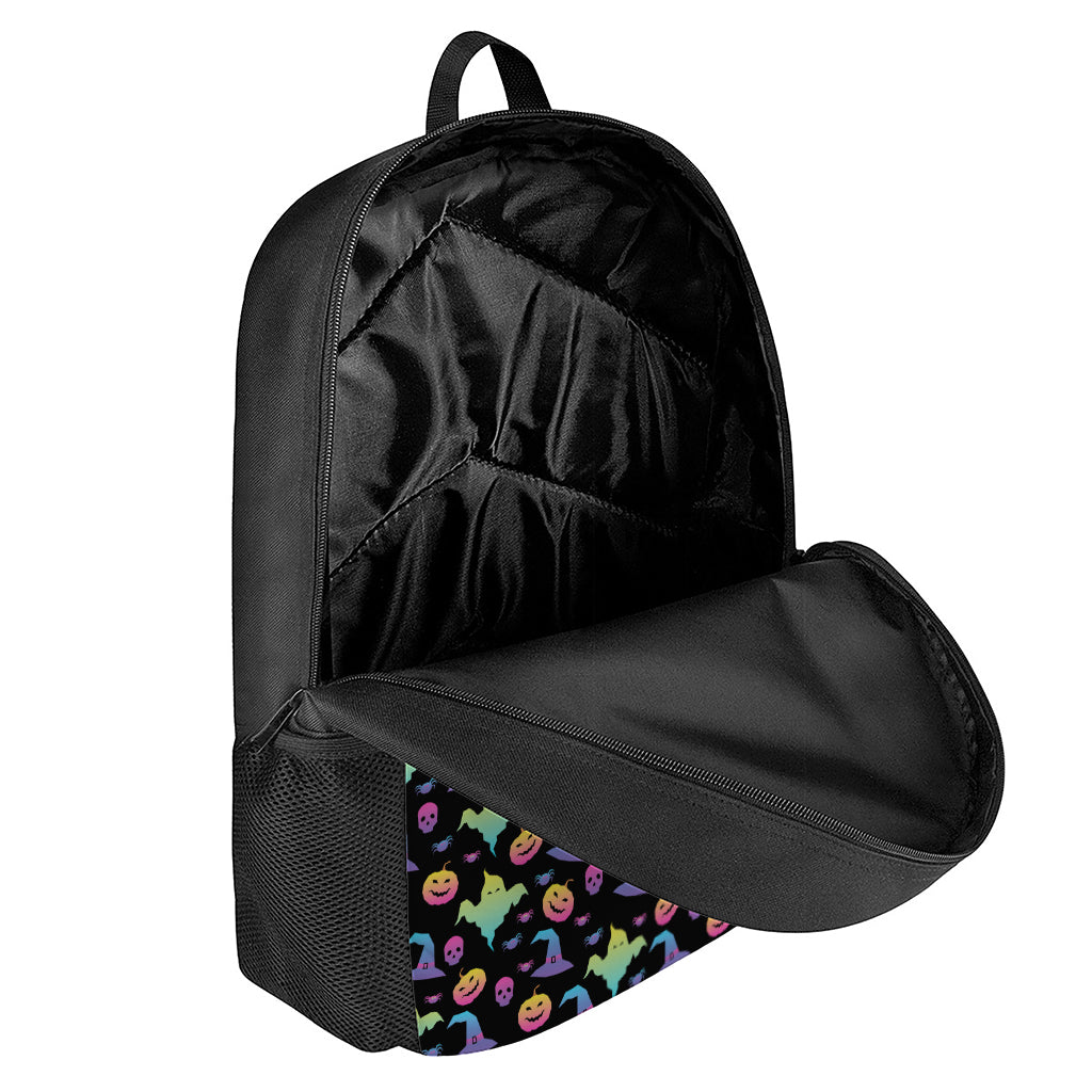Colorful Halloween Party Pattern Print 17 Inch Backpack