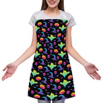 Colorful Halloween Party Pattern Print Adjustable Apron
