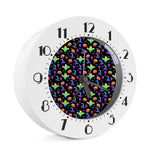 Colorful Halloween Party Pattern Print Alarm Clock