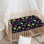 Colorful Halloween Party Pattern Print Baby Crib Sheet