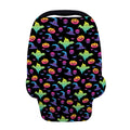 Colorful Halloween Party Pattern Print Baby Seat Cover