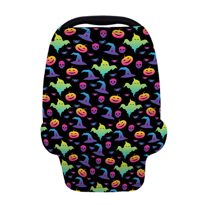 Colorful Halloween Party Pattern Print Baby Seat Cover