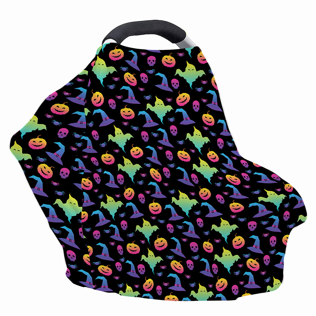 Colorful Halloween Party Pattern Print Baby Seat Cover