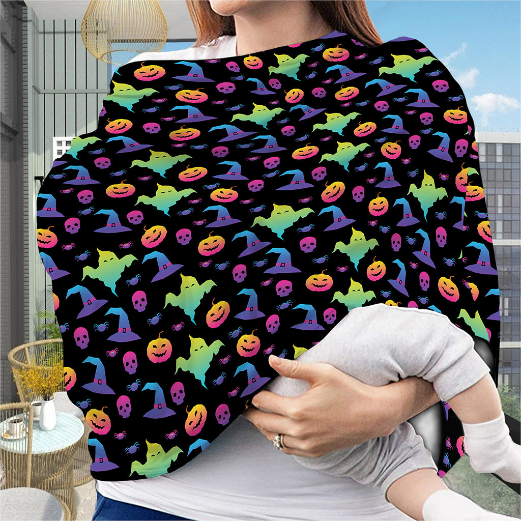 Colorful Halloween Party Pattern Print Baby Seat Cover