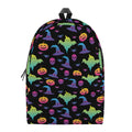 Colorful Halloween Party Pattern Print School Backpack