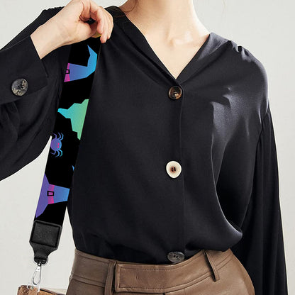 Colorful Halloween Party Pattern Print Bag Strap