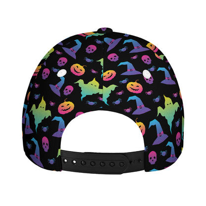 Colorful Halloween Party Pattern Print Baseball Cap